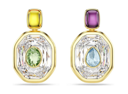 Swarovski Chroma Octagon Drop Earrings