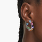 Swarovski Gema Asymmetrical Hoop Earrings