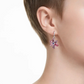 Swarovski Gema Pink Flower Drop Earrings