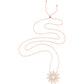 Swarovski Sunshine Crystal Necklace in White Rose Gold Plated