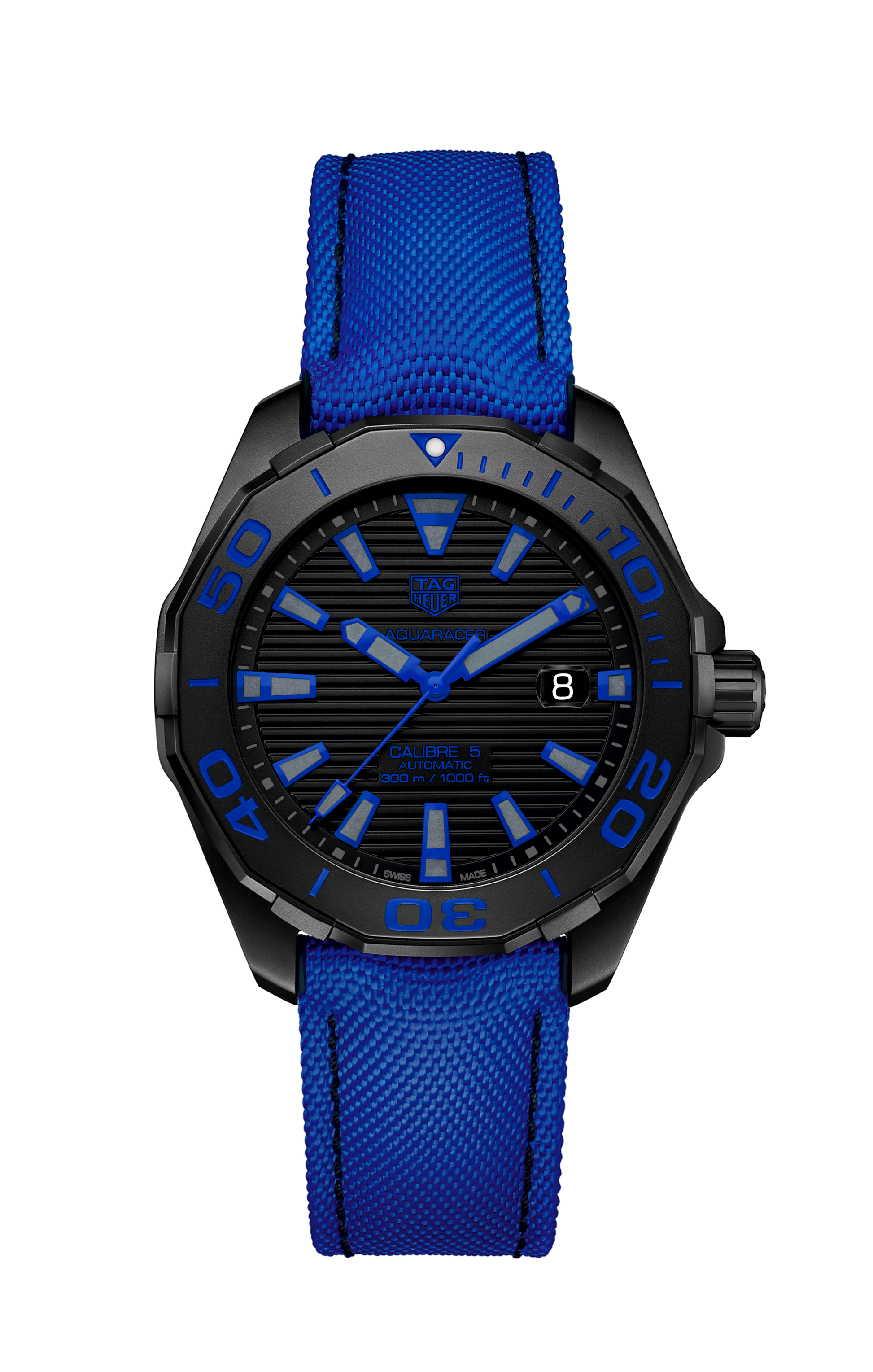 TAG Heuer Aquaracer Calibre 5 Automatic Men's Watch, 43mm Titanium PVD Case