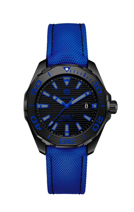 TAG Heuer Aquaracer Calibre 5 Automatic Men's Watch, 43mm Titanium PVD Case