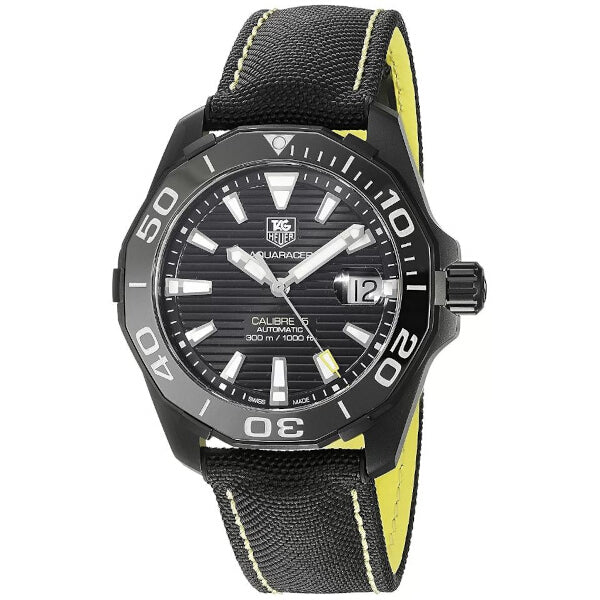Tag Heuer WAY218A.FC6362 Black Titanium Automatic Dive Watch 43mm