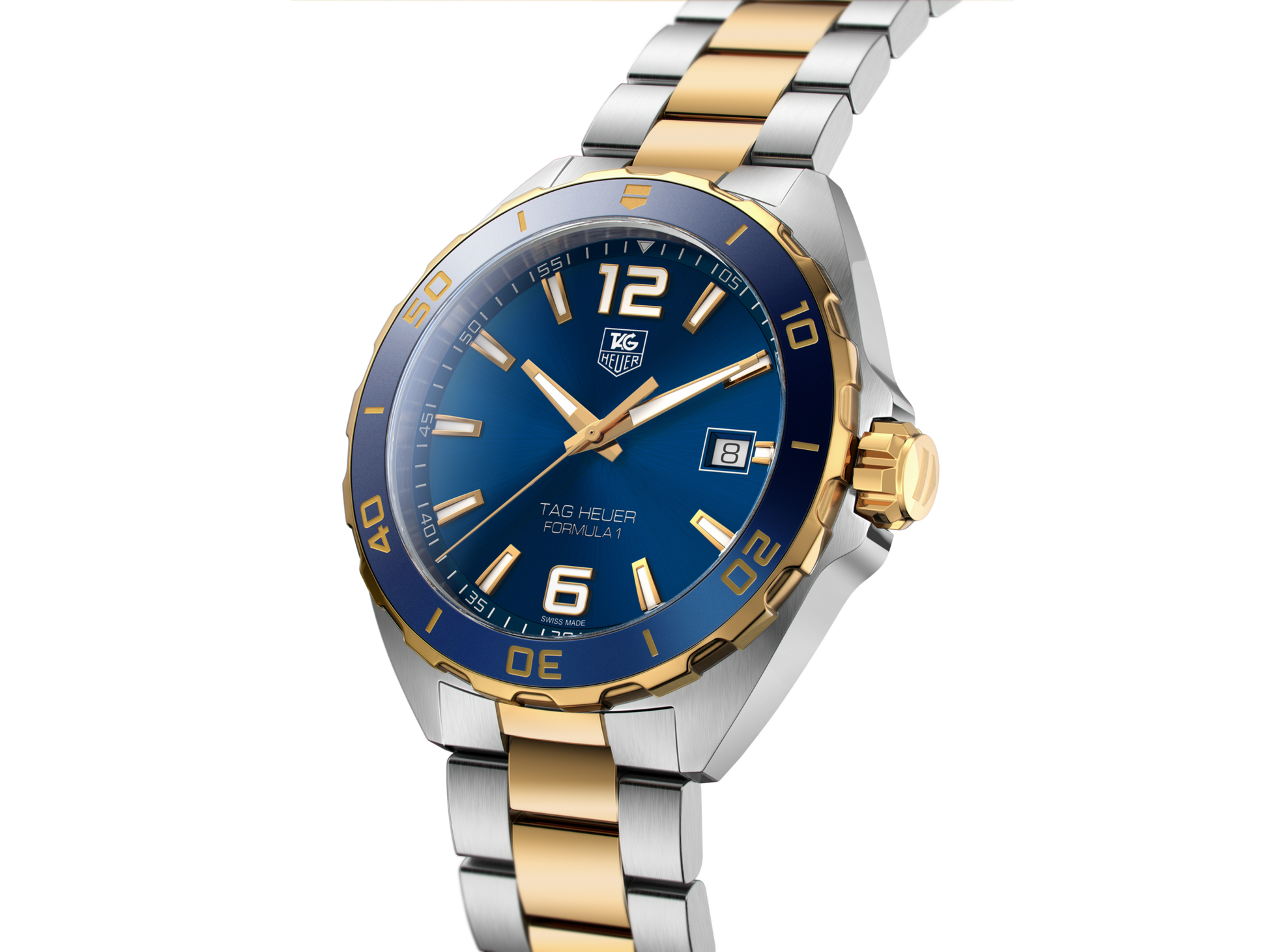 TAG Heuer Formula 1 Quartz Stainless Steel Date Watch 41mm Blue Dial