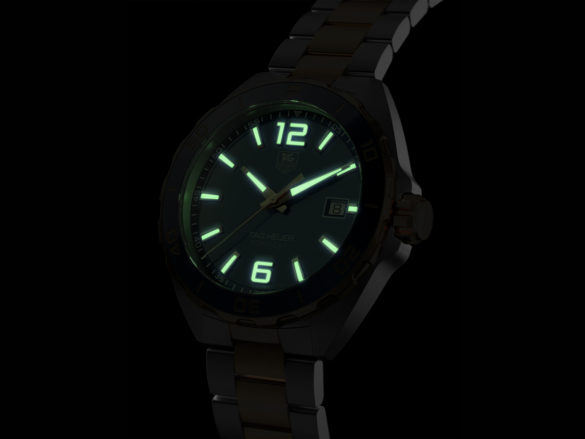 TAG Heuer Formula 1 Quartz Stainless Steel Date Watch 41mm Blue Dial