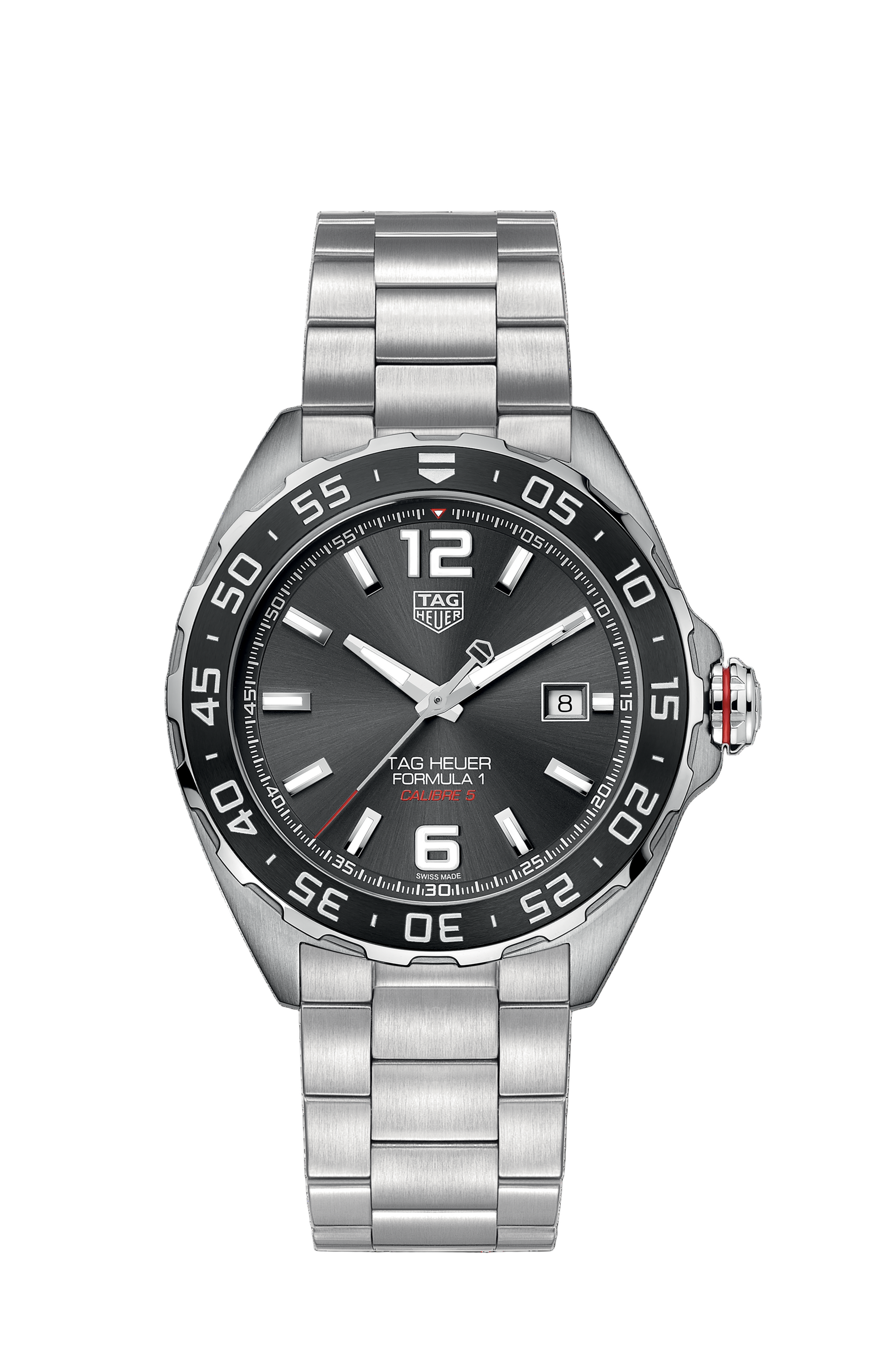 TAG Heuer Formula 1 Calibre 5 Automatic 43mm Steel Date Racing Watch
