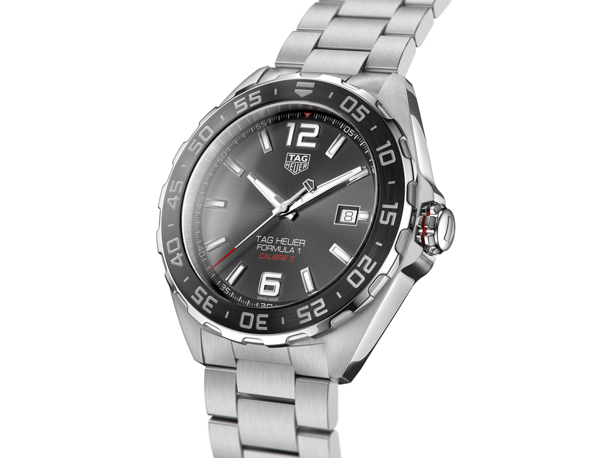 TAG Heuer Formula 1 Calibre 5 Automatic 43mm Steel Date Racing Watch