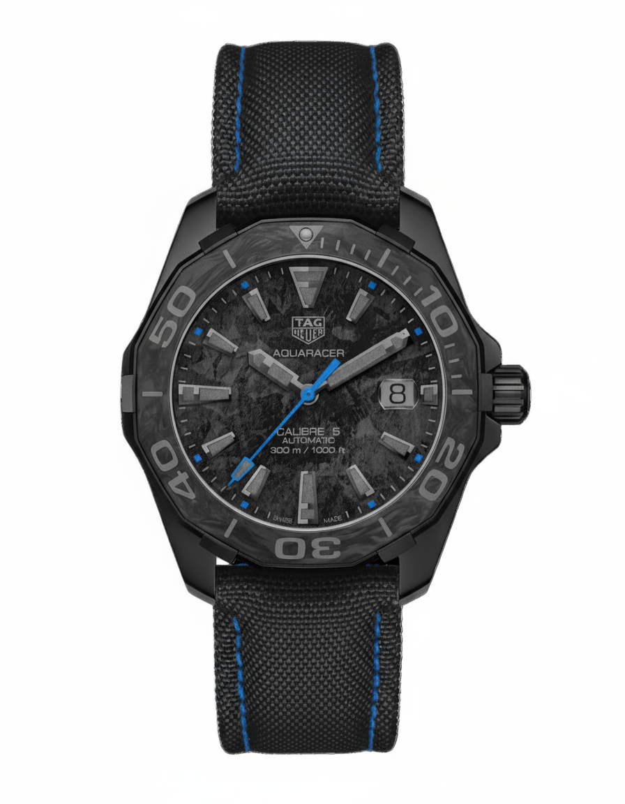 TAG Heuer Aquaracer 41mm Titanium PVD Carbon Automatic Dive Watch for Men