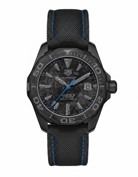 TAG Heuer Aquaracer 41mm Titanium PVD Carbon Automatic Dive Watch for Men