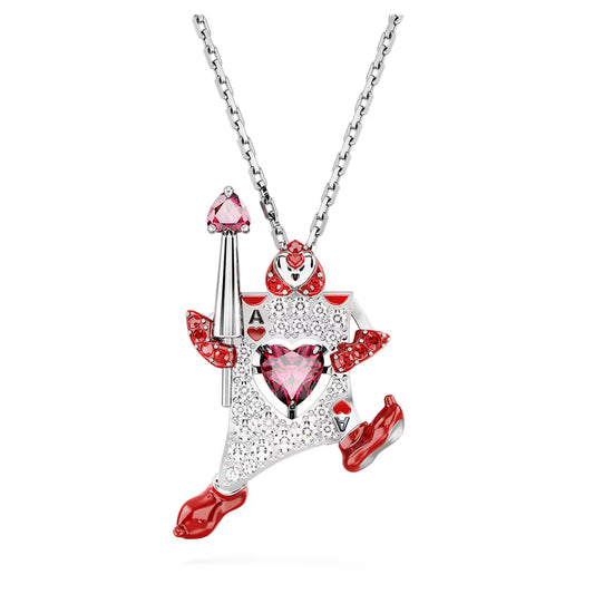 Swarovski Alice in Wonderland Red Playing Card Pendant
