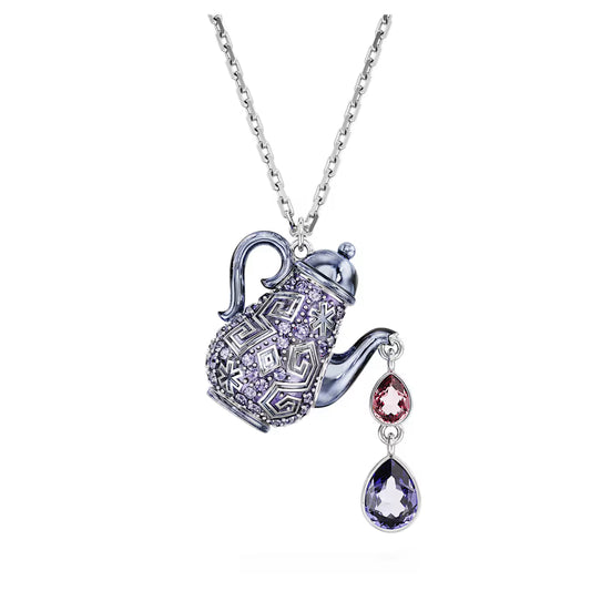Swarovski Alice in Wonderland Teapot Pendant Necklace