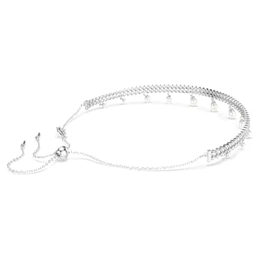 Ariana Grande x Swarovski Crystal Pearl Choker - Rhodium Plated White Necklace