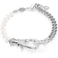 Swarovski Dextera Pavé White Crystal Rhodium-Plated Women's Bracelet Elegant Jewelry