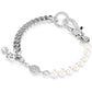Swarovski Dextera Pavé White Crystal Rhodium-Plated Women's Bracelet Elegant Jewelry