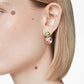 Swarovski Chroma Cushion-Cut Multicolored Gold-Plated Reversible Drop Earrings