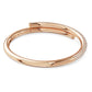 Dextera Rose Gold Magnetic Closure Bangle with White Swarovski Crystals
