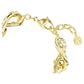 Elegant Swarovski Dextera Gold-Tone Plated Bracelet with Mixed White Crystals