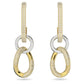 Swarovski Dextera White Gold‑Tone Plated Crystal Chain Earrings