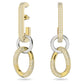 Swarovski Dextera White Gold‑Tone Plated Crystal Chain Earrings