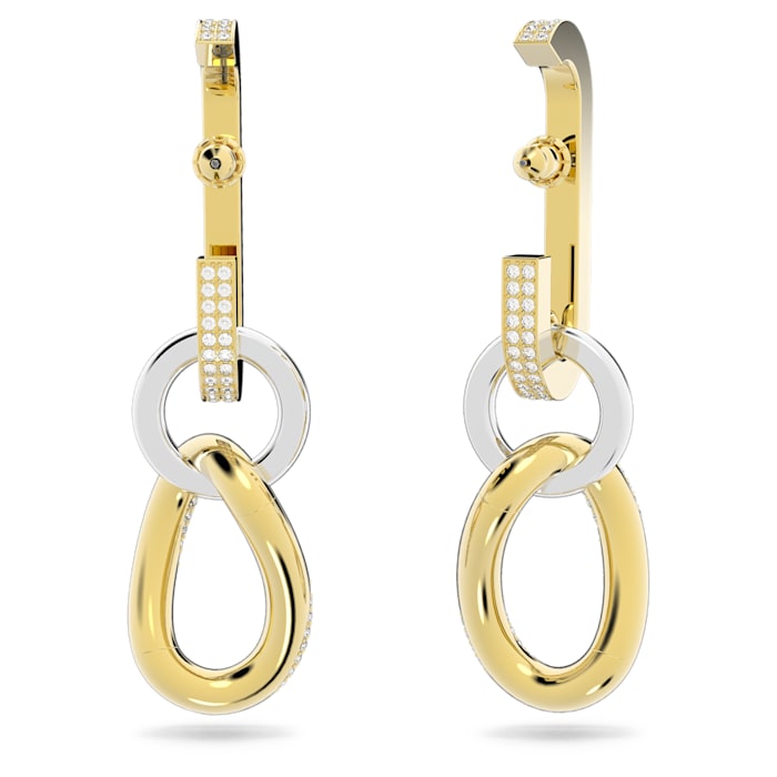 Swarovski Dextera White Gold‑Tone Plated Crystal Chain Earrings