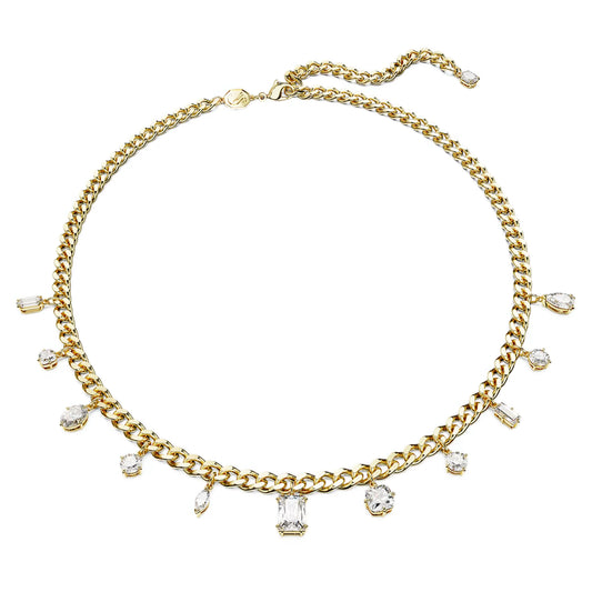 Swarovski Dextera Gold Thick Chain Necklace