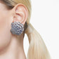 Swarovski Idyllia Blue Crystal Shell Clip Earrings for Women