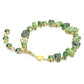 Elegant Swarovski Gema Green Mixed-Cut Bracelet Gold-Tone Plated