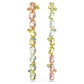 Swarovski Gema Asymmetrical Multicolored Gold-Tone Long Crystal Drop Earrings