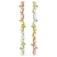 Swarovski Gema Asymmetrical Multicolored Gold-Tone Long Crystal Drop Earrings