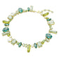 Gema Necklace, Mixed Cuts, Green, Gold-Tone Plated Crystal Jewelry