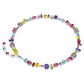 Swarovski Gema Multicolored Rhodium Plated Necklace: Mixed Crystal Cuts, Dazzling Elegance