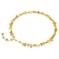 Elegant Gema Tennis Necklace, Mixed Yellow Crystals, Gold-Tone Plated