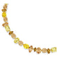 Elegant Gema Tennis Necklace, Mixed Yellow Crystals, Gold-Tone Plated