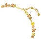 Elegant Gema Tennis Necklace, Mixed Yellow Crystals, Gold-Tone Plated