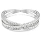 Swarovski Hyperbola Infinity Cuff Bracelet in White Rhodium