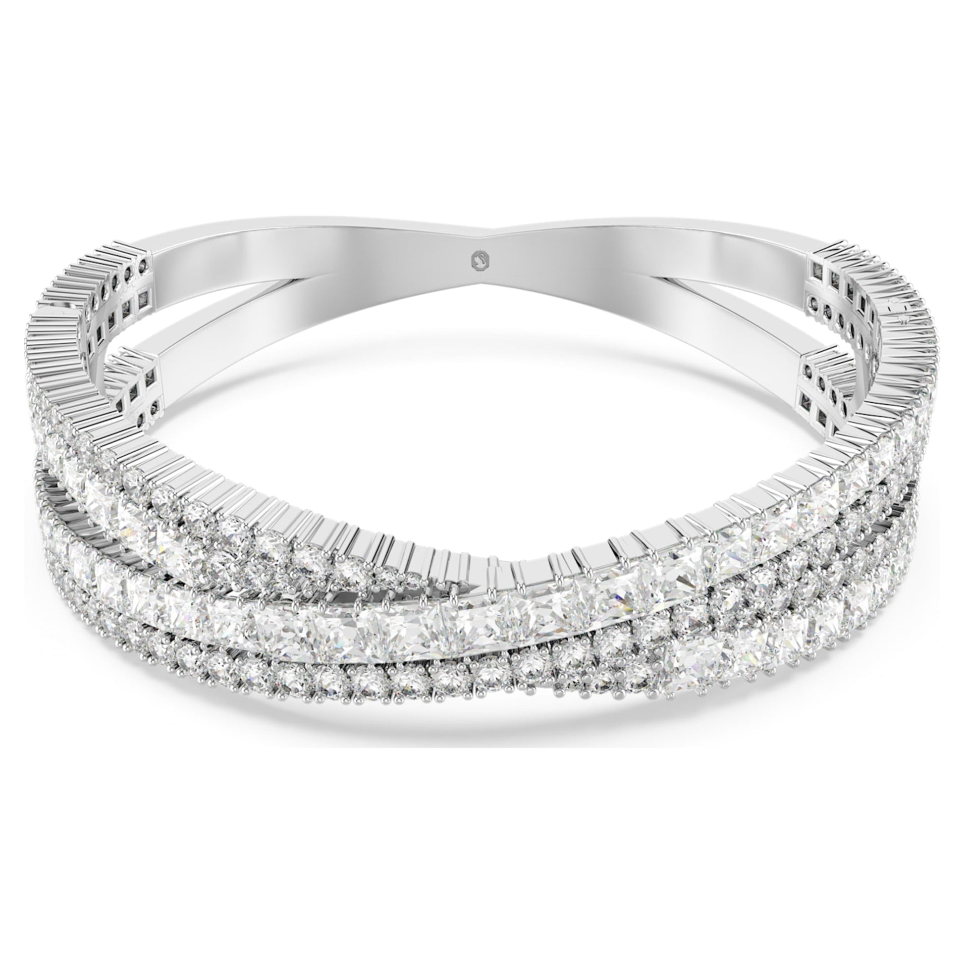 Swarovski Hyperbola Infinity Cuff Bracelet in White Rhodium
