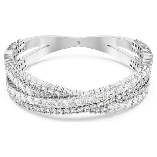 Swarovski Hyperbola Infinity Cuff Bracelet in White Rhodium