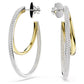 Swarovski Hyperbola Hoop Earrings