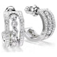 Swarovski Hyperbola Dazzling Hoop Earrings