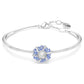 Swarovski Idyllia Blue Flower Bangle Sparkling Crystals Necklace