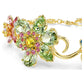 Idyllia Mixed‑Cut Flower Bracelet Gold‑Tone Plated Multicolored Swarovski