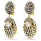SWAROVSKI Idyllia Gold‑Tone Clip Earrings with Crystal Pearl Ocean Inspiration