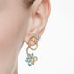 Swarovski Idyllia Gold-Tone Plated Multicolored Flower Drop Earrings