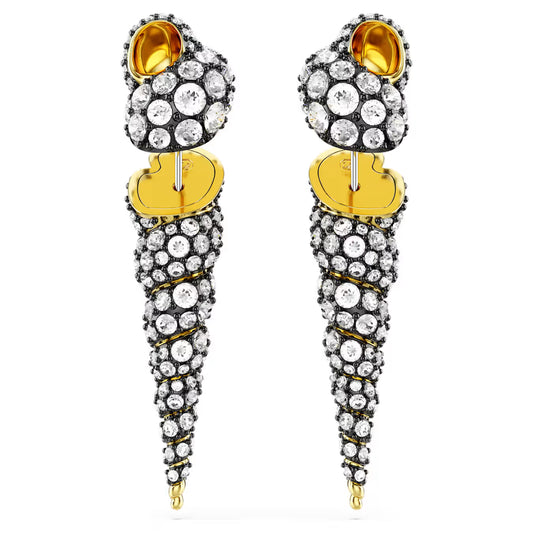 Swarovski Idyllia Asymmetrical Shell Drop Earrings