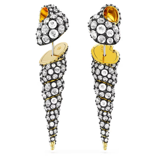 Swarovski Idyllia Asymmetrical Shell Drop Earrings