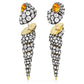 Swarovski Idyllia Asymmetrical Shell Drop Earrings
