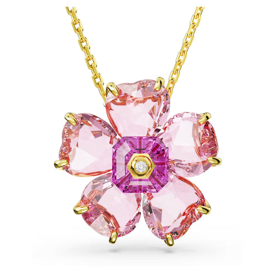Swarovski Idyllia Pink Flower Necklace
