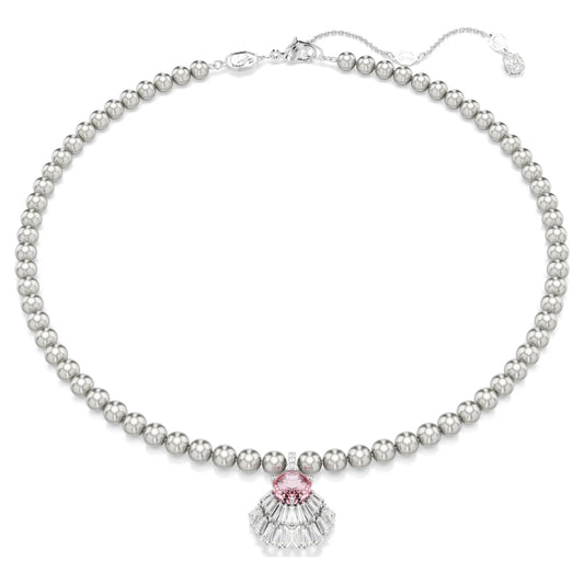 Swarovski Idyllia Shell Pink Pearl & Crystal Pendant Necklace