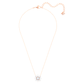 Swarovski Idyllia Sunburst Crystal Pendant Necklace, Rose Gold-Tone Plated, White