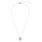 SWAROVSKI Idyllia Blue Shell Pendant Rhodium Plated Necklace